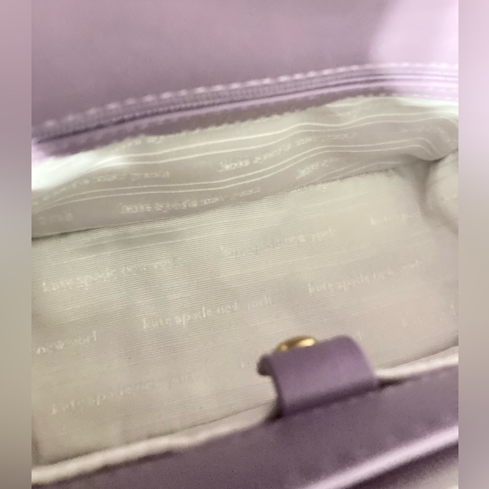 NWT $528 retail kate spade Quilted Patchwork Crossbody Bag in Plum & Lilac Boxxy - Picture 7 of 12